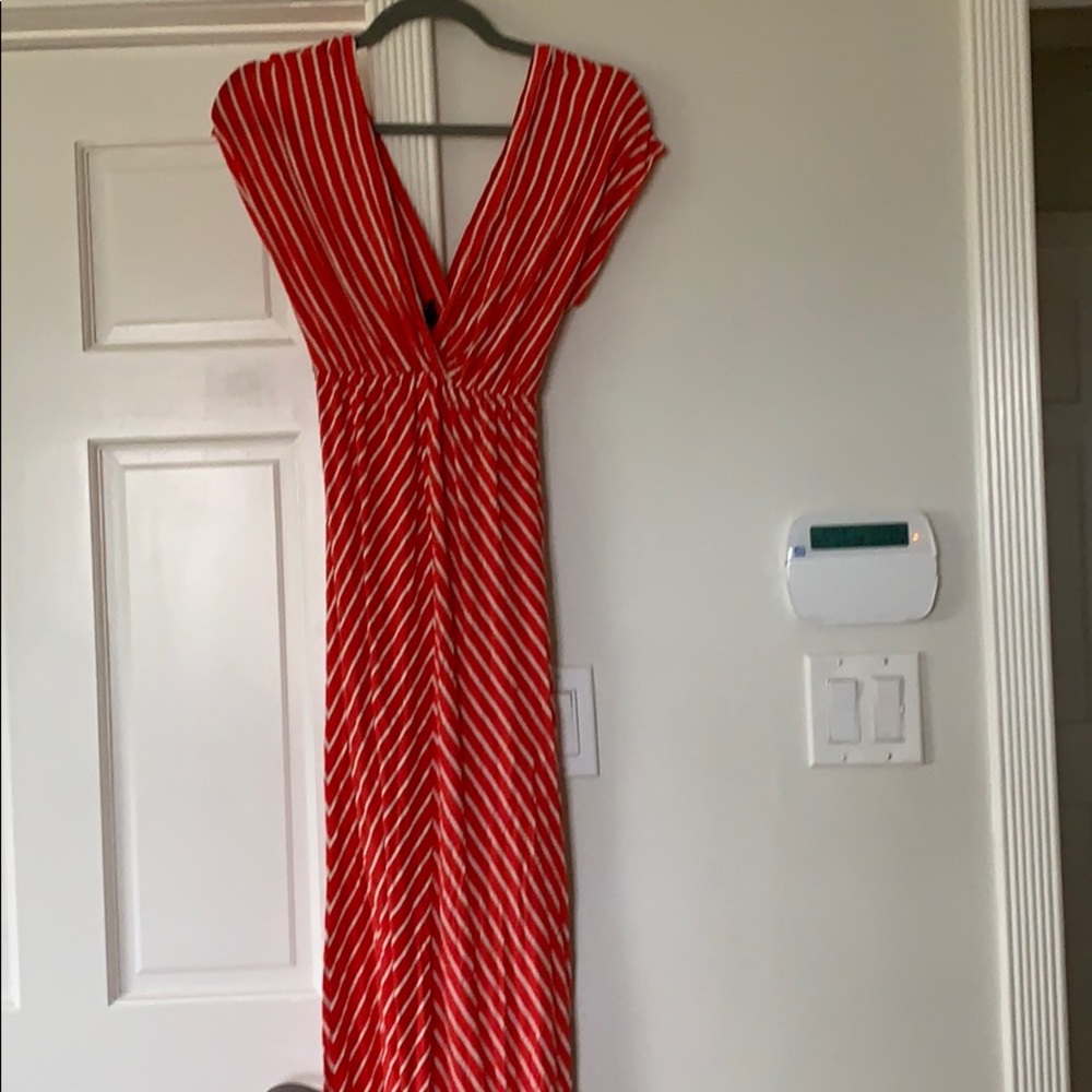 Jcrew XS striped maxi dress